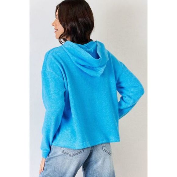Zenana Full Size Long Sleeve Cozy Hoodie - Picture 2 of 6
